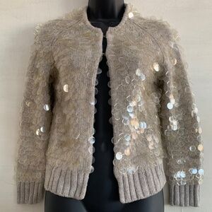 J Crew wool and cashmere sequined sweater